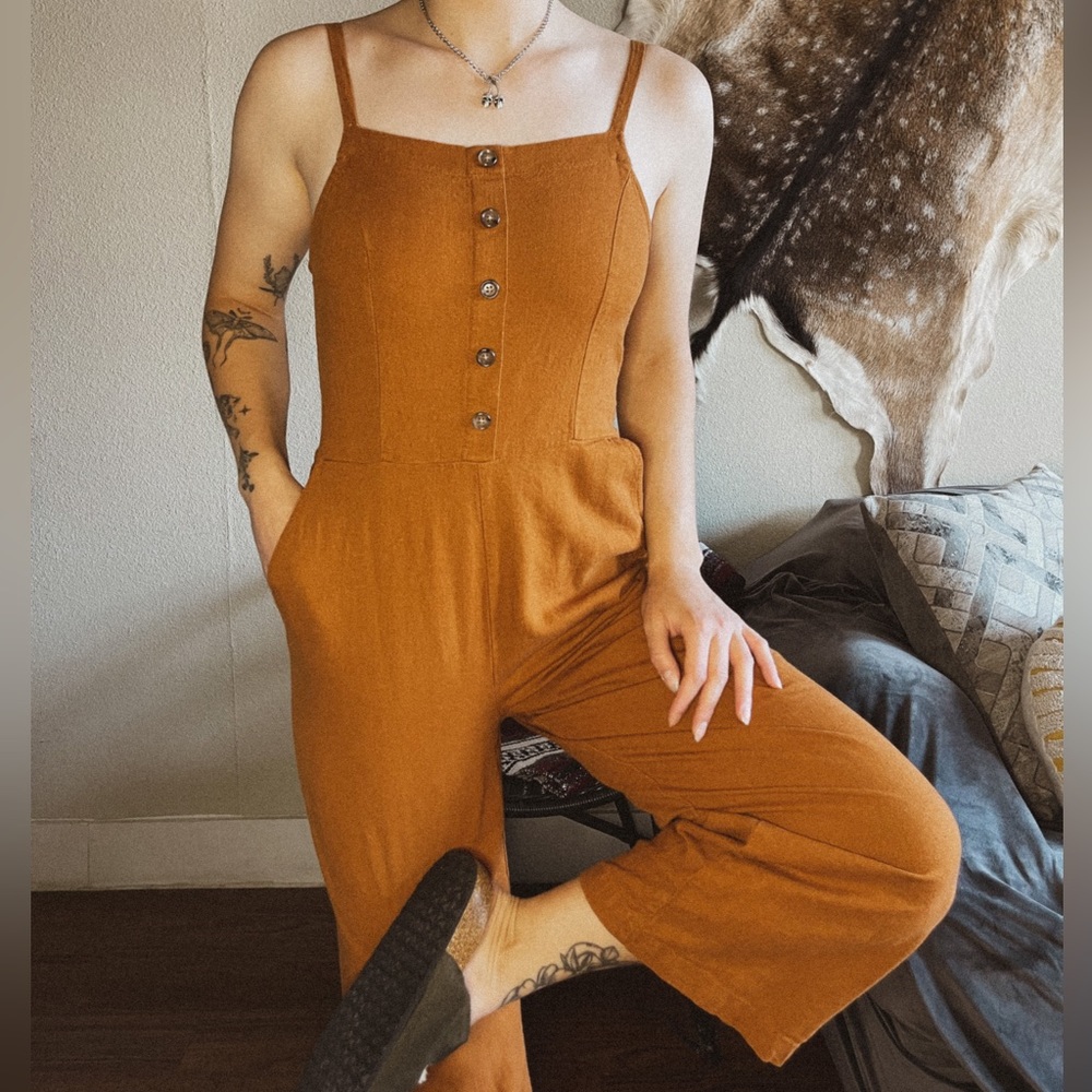 Orange fall Jumpsuit